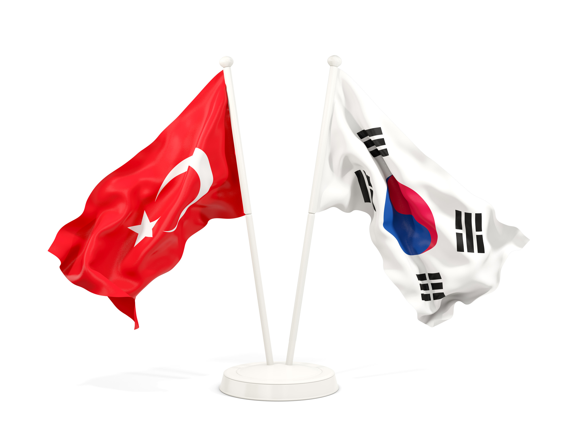 Korea And Turkish Flag